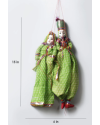 Green  Pupet Wall Hangings Set of 2